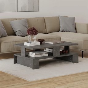 Mansu меламинов кафе масичка в ретро сив цвят 80x50x27см.