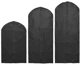 Комплект калъфи за дрехи Brabantia 1005662, M/L/XL, 60x100/135/150 см, Цип, Черен