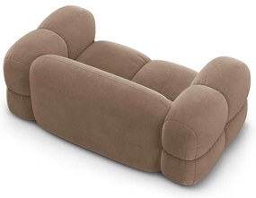 Кафяв кадифен диван 180 cm Loretto – Cosmopolitan Design