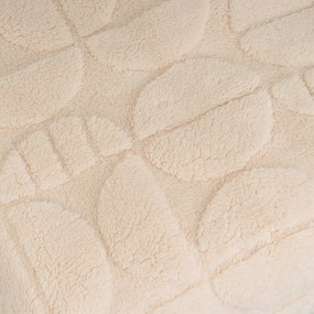 Бежово одеяло от микроплюш 130x160 cm Mid Century – Casa Selección