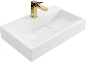 REA-U8901 - Мивка за плот GOYA 37x60 см матова бяла