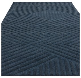 Тъмносин вълнен килим 160x230 cm Hague - Asiatic Carpets