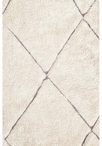 Кремав ръчно изработен памучен килим подходящ за пране 140x200 cm Bereber – Lorena Canals