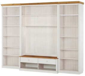 Бял TV комплект от от масивен бор 288x223 cm Anita – Støraa