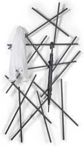 Черна метална стенна закачалка 100 cm Matches – Spinder Design