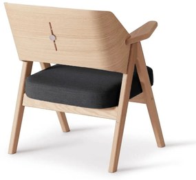 Тъмно сив дъбов фотьойл Findahl от Hammel Me Tube - Hammel Furniture
