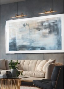 LED стенна лампа в месингов цвят Cuadro – Trio