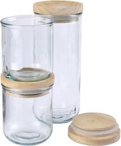 Комплект стъклени буркани 3 бр. Hermetic - Ego Dekor