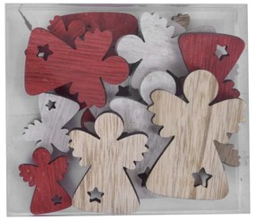 Комплект от 18 коледни орнамента във формата на херувимче - Ego Dekor