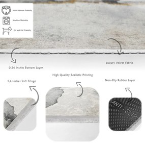 Сив килим 80x150 cm - Mila Home