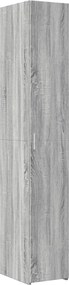 3281397 vidaXL Висок шкаф, сив сонома, 30x42,5x185 см, инженерно дърво