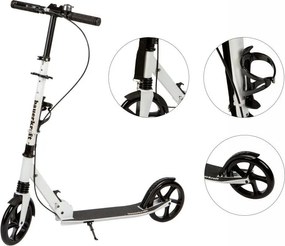 Сгъваем алуминиев скутер 95-105 см - повече цветове Бял