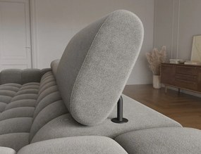 Ъглов диван Freyia-Тъмносив-Десен