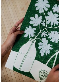 Постер 30x40 cm Blue Flowers &amp; Red Wine – Anouk van Cleef – The Poster Club