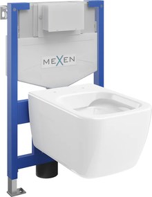 Mexen Margo скрит комплект WC конструкция Fenix XS-F с тоалетна чиния, бял гланц