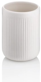 Бяла керамична чаша за четки за зъби Adele - Kela