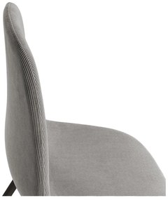 Светлосиви тапицирани трапезни столове в комплект 4 бр. Minka – Marckeric