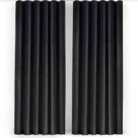 Черна затъмняваща завеса 140x250 cm Velto – Filumi