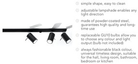 Черно таванно осветително тяло 6L Etna - Sollux