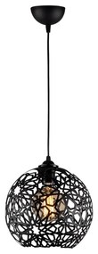 Черно висящо осветително тяло ø 25 cm Fellini – Opviq lights