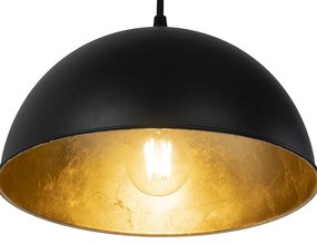 Интелигентна висяща лампа черна със злато 3-светлина с Wifi A60 - Magnax