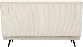 Кремав разтегателен диван от рипсено кадифе 140 cm Mallory – Støraa