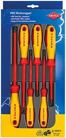Knipex Комплект с 6 бр. отвертки VDE 1000V - 4х шлиц и 2х PH,  - K002012V01