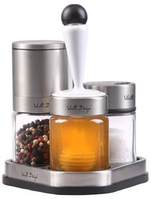 Солница и пиперница със стойка Soho – Vialli Design