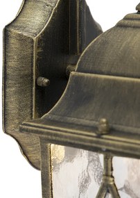 Интелигентна романтична външна стенна лампа бронз с WiFi A60 - London