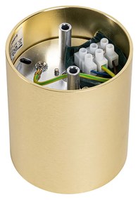 Дизайнерски повърхностно монтиран прожектор златен GU10 50mm - Tubo Honey