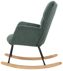 Зелено люлеещо се кресло Elza – Støraa