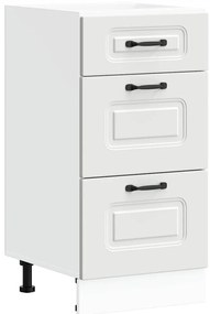 854240 vidaXL Кухненски шкаф, "Kalmar", бял, инженерно дърво