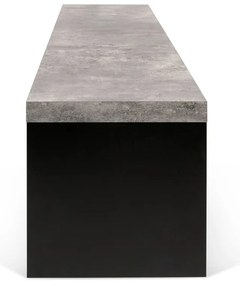 Черно-сива пейка с декор от бетон , 140 x 43 cm Detroit - TemaHome