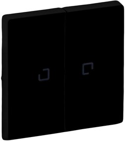 Legrand Лицев панел за сериен ключ/бутон с индикация цвят Черен Valena Life - 756222