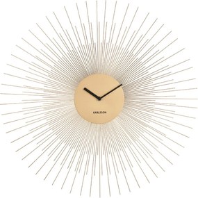 Стенен часовник в златисто, голям, ø 60 cm Peony - Karlsson