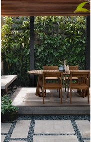 Градински стол от масивно дърво в естествен цвят Rodano – Bizzotto