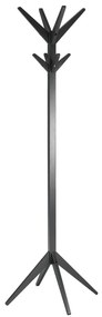 Черна стойка за връхни дрехи от масивна бреза Studio – WOOOD