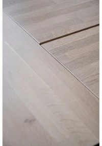 Сгъваема маса за хранене с дъбов плот 220x100 cm Carradale - Rowico