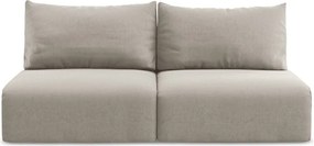 Кафяво-сив кадифен сгъваем/с място за съхранение диван 216 cm Kalena – Makamii