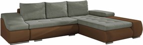 Ъгъл диван Onar-Brown - Gray-Right