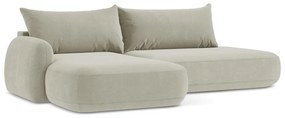 Бежов сгъваем ъглов диван (ляв ъгъл) Hale – Makamii