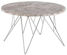 Сива мраморна кръгла масичка за кафе ø 80 cm Prunus – Actona