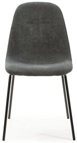 Тъмносиви трапезни столове в комплект от 4 бр. Renne – Marckeric