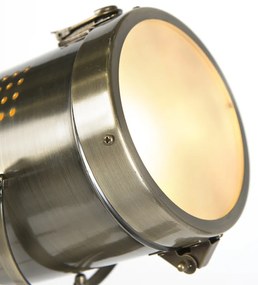 Индустриална подова лампа триножник дърво със студиен прожектор - Braha