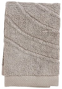 Сиво-бежова памучна кърпа от тери 30x30 cm Time – Zone