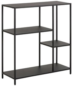 Черна метална библиотека 80x86 cm Newcastle – Actona