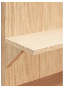 На няколко нива стенен рафт от декор от дъб в естествен цвят 40 cm Straight – Hübsch