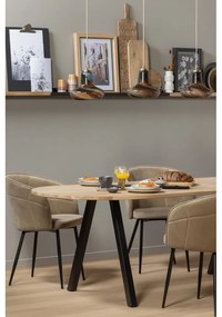 Стенен рафт за снимки от масивен дъб в естествен цвят 120 cm Studio – WOOOD