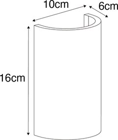 Модерна стенна лампа бяла с WiFi G9 - Colja Novo