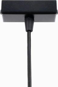 Черно метално LED висящо осветително тяло Nebula – Sollux